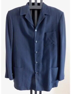 Jhane Barnes Blazer Jacket Mens Size 42L Textured Fully Lined 44 Chest Long